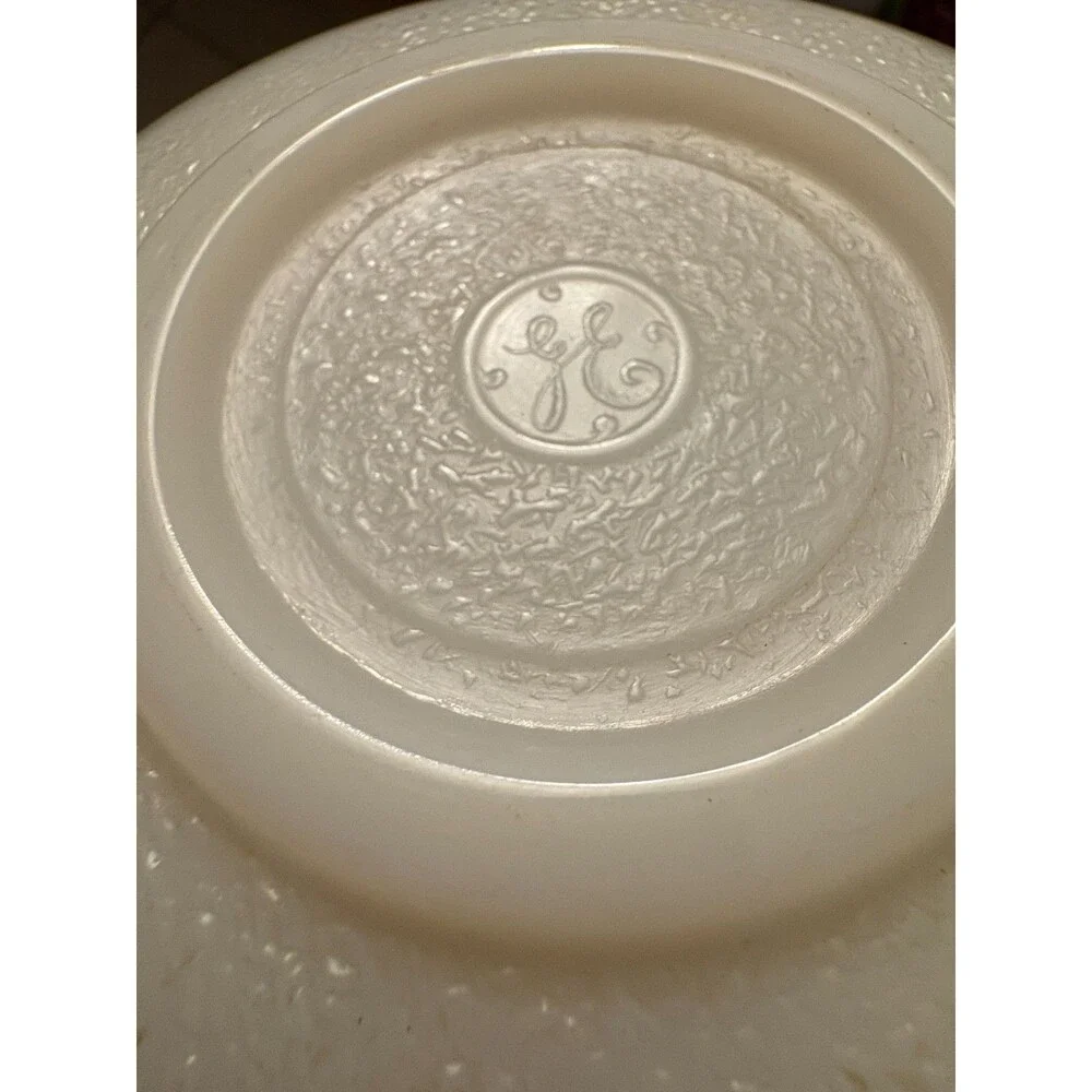 Vintage General Electric Ribbed Replacement Milk Glass Small Mixing Bowl